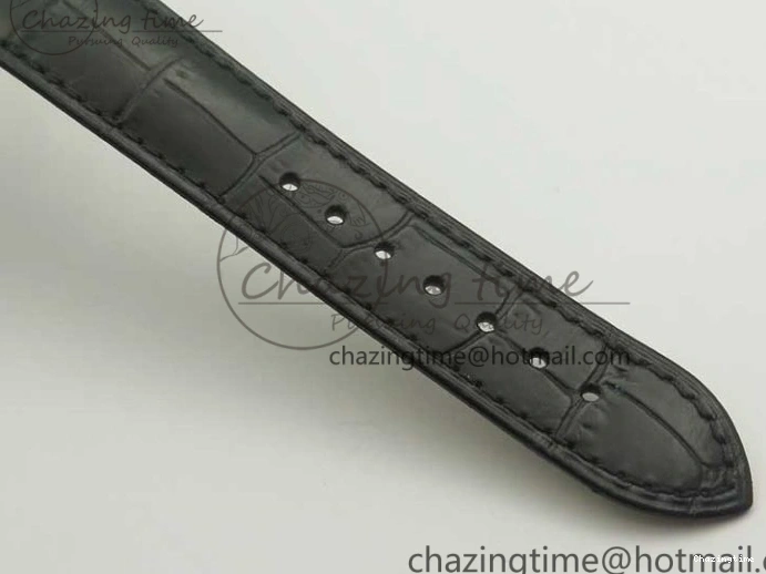 0413 De Ville Prestige Small Second TWF 1:1 Best Edition Black Dial on Black Leather Strap MIYOTA Resilient 8037